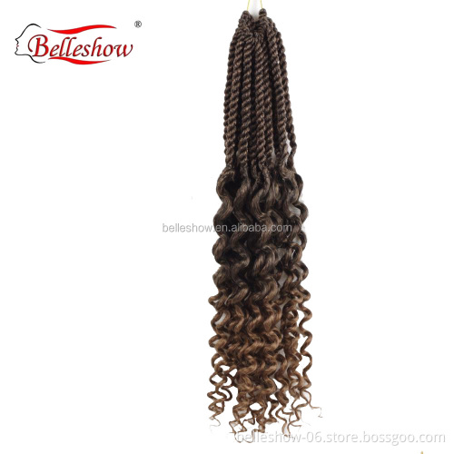 Hot sell wholesale 18inch Senegalese Twist Crochet with curly ends